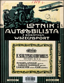 Lotnik i Automobilista 1914 nr 1