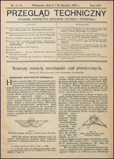 Przegląd Techniczny 1927 nr 1-2