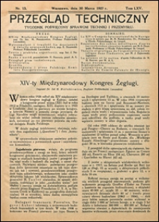 Przegląd Techniczny 1927 nr 13