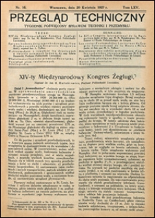 Przegląd Techniczny 1927 nr 16