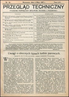 Przegląd Techniczny 1927 nr 18
