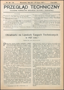 Przegląd Techniczny 1927 nr 29-30