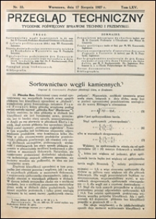 Przegląd Techniczny 1927 nr 33
