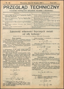 Przegląd Techniczny 1927 nr 34