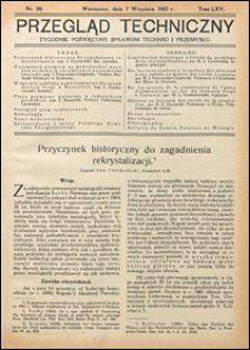 Przegląd Techniczny 1927 nr 36