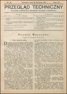 Przegląd Techniczny 1927 nr 39