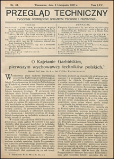 Przegląd Techniczny 1927 nr 44