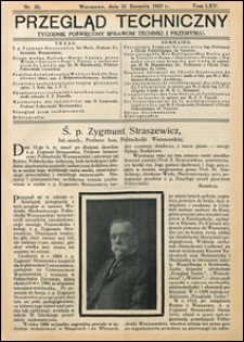 Nowiny Techniczne. Dodatek do Przeglądu Technicznego 1927 nr 35