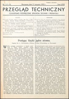 Przegląd Techniczny 1933 nr 1