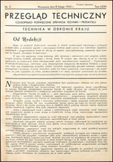Przegląd Techniczny 1933 nr 3