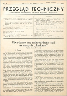 Przegląd Techniczny 1933 nr 4