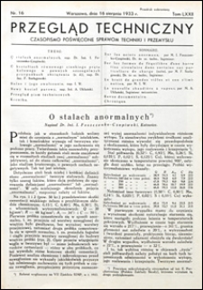 Przegląd Techniczny 1933 nr 16
