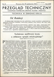 Przegląd Techniczny 1933 nr 21