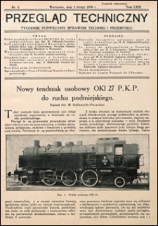 Przegląd Techniczny 1930 nr 5