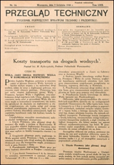 Przegląd Techniczny 1930 nr 14