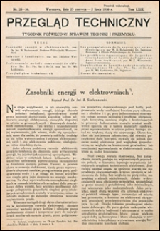 Przegląd Techniczny 1930 nr 25-26