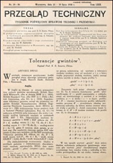 Przegląd Techniczny 1930 nr 29-30