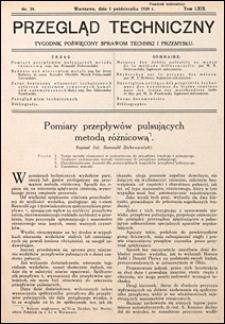 Przegląd Techniczny 1930 nr 39