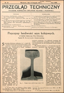 Przegląd Techniczny 1930 nr 45