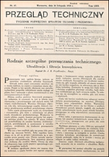 Przegląd Techniczny 1930 nr 47