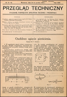 Przegląd Techniczny 1930 nr 51-52