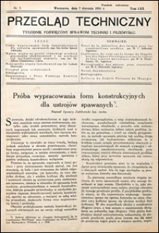 Przegląd Techniczny 1931 nr 1