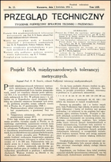 Przegląd Techniczny 1931 nr 13