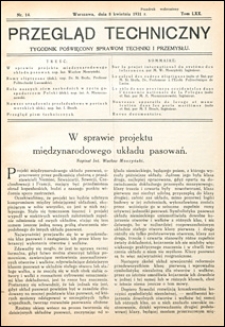 Przegląd Techniczny 1931 nr 14