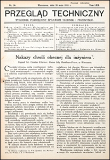 Przegląd Techniczny 1931 nr 20