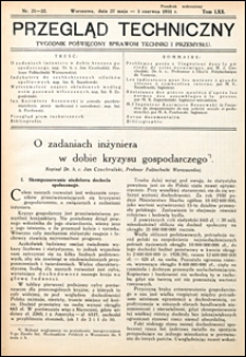 Przegląd Techniczny 1931 nr 21-22