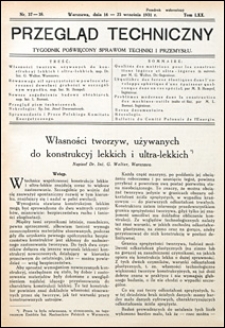 Przegląd Techniczny 1931 nr 37-38