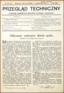 Przegląd Techniczny 1931 nr 39-40