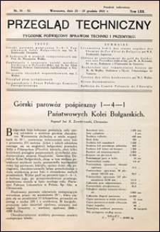 Przegląd Techniczny 1931 nr 51-52