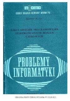 Zarys historii programowania elektronicznych maszyn cyfrowych