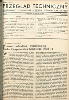 Przegląd Techniczny 1935 nr 17