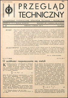 Przegląd Techniczny 1937 nr 25