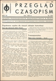 Przegląd Czasopism 1937 nr 5