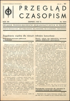 Przegląd Czasopism 1937 nr 8
