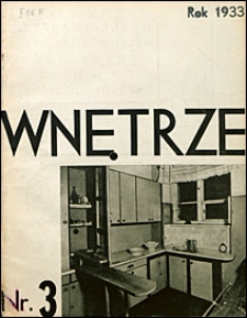 Wnętrze 1933 nr 3