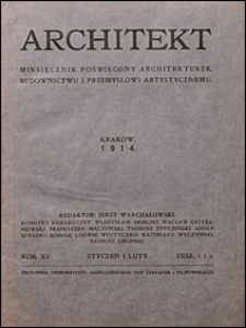 Architekt 1914 nr 1-2