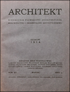 Architekt 1914 nr 3