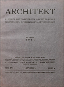Architekt 1914 nr 4
