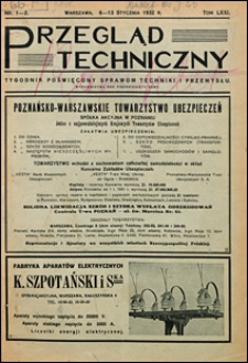 Przegląd Techniczny 1932 nr 1-2