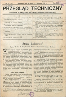 Przegląd Techniczny 1932 nr 13-14