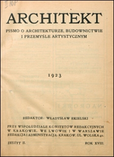 Architekt 1923 nr 2