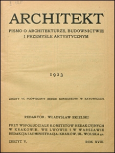 Architekt 1923 nr 5