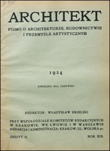 Architekt 1924 nr 2