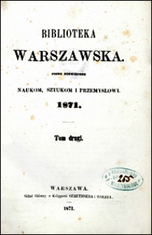 Biblioteka Warszawska 1871 t. 2