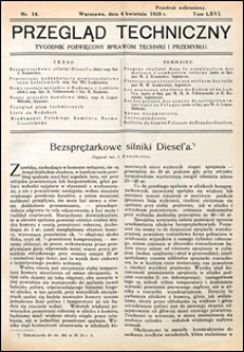 Przegląd Techniczny 1928 nr 14