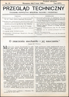 Przegląd Techniczny 1928 nr 18